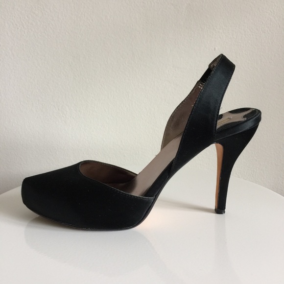 Max Studio Shoes - MAX STUDIO SATIN ✨ SLINGBACK ✨ HEEL / PUMP BLACK